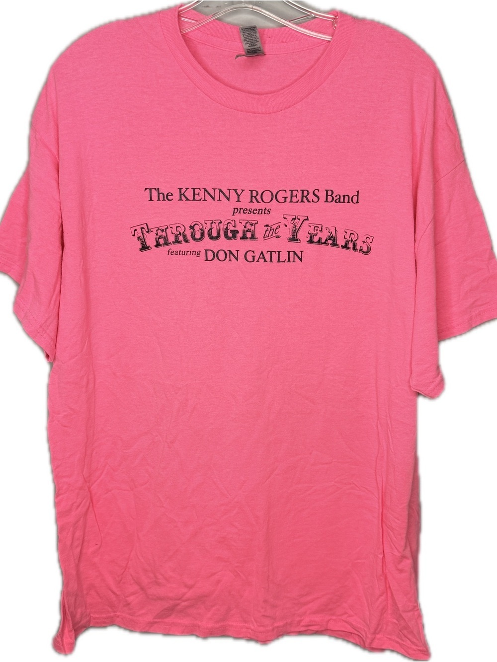 Gildan Kenny Rogers Band Pink T-Shirt